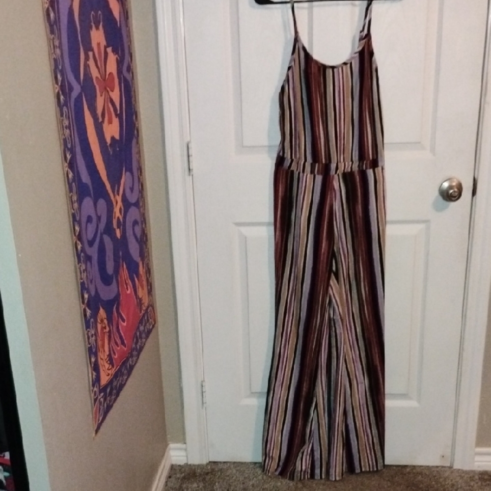 Shosho Colorful Striped Jumpsuit
